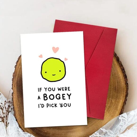 If You Were A Boogey Naughty Anniversary Card Funny Valentines Day - Picture 1 of 2